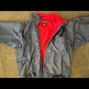VINTAGE 80s PATAGONIA FLEECE LINED NYLON JACKET